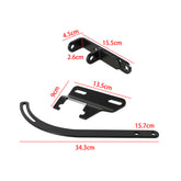 SBC Black Power Steering Pump Mounting Bracket_2